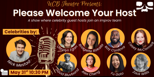 Please Welcome Your Host, Live and LIVESTREAMED!